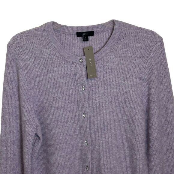 J. CREW NWT Long Sleeve Jeweled Button Wool/Alpaca Cardigan *Supersoft Yarn S - Picture 3 of 14
